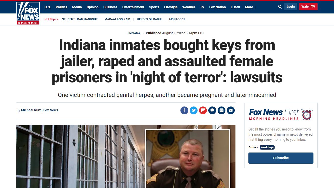 Indiana inmates bought keys from jailer, raped and assaulted female ...